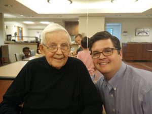My grandpa in a nursing home.